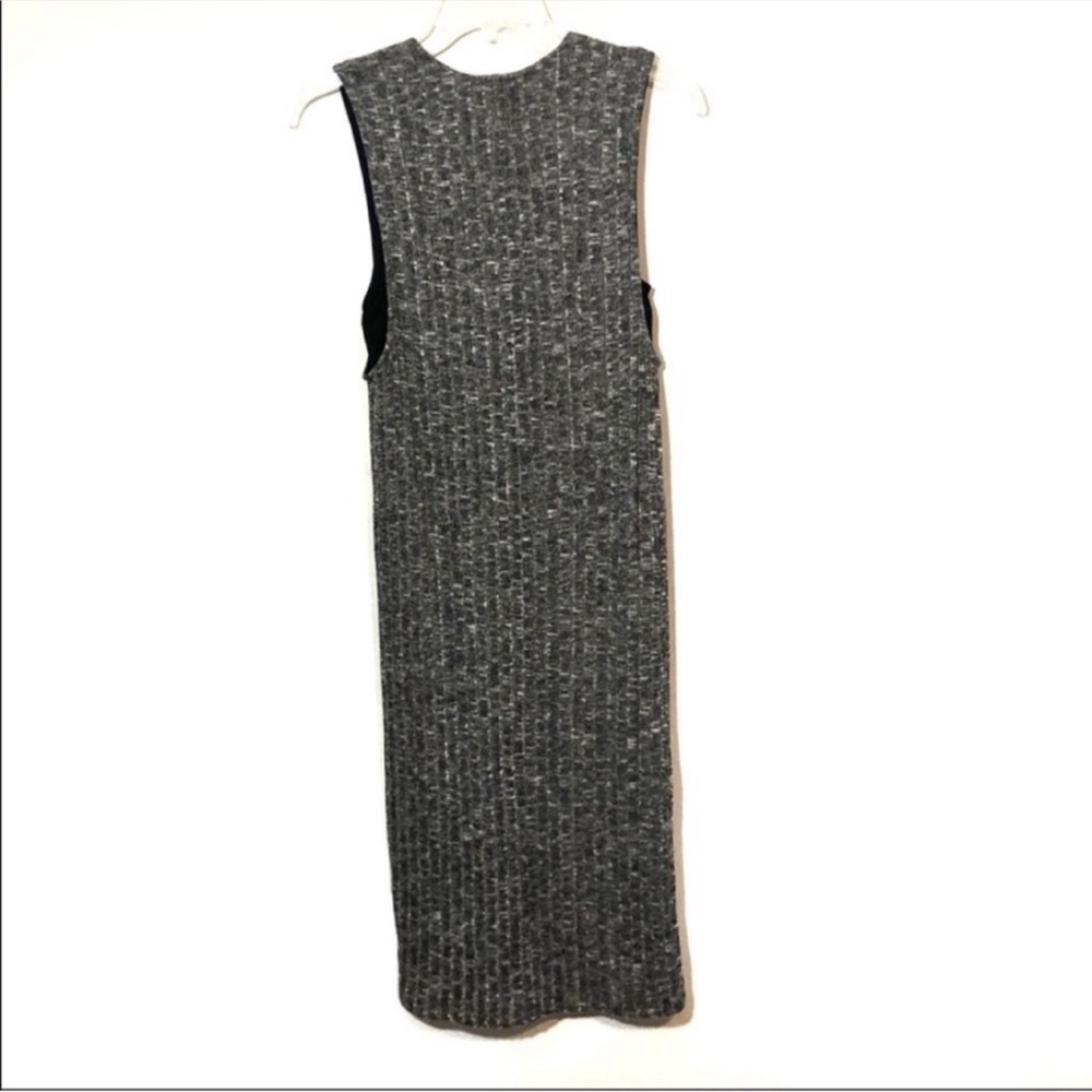 Anthro Dolan Luna dress NWT ribbed dress sleeveless midi gray - Picture 4 of 8